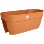 Flower pot - ELHO - Vibia Campana Flower Bridge 60 - Brown - L 26 x B 59 x H 22 cm - Balcony/Outdoor - 100% recycled