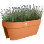 Flower pot - ELHO - Vibia Campana Flower Bridge 60 - Brown - L 26 x B 59 x H 22 cm - Balcony/Outdoor - 100% recycled - Image 3