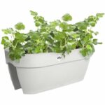 Flower pot - ELHO - Vibia Campana Flower Bridge 60 - White - L 26 x B 59 x H 22 cm - Balcony/Outdoor - 100% recycled - Image 2