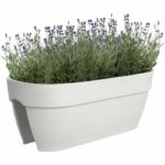 Flower pot - ELHO - Vibia Campana Flower Bridge 60 - White - L 26 x B 59 x H 22 cm - Balcony/Outdoor - 100% recycled - Image 4
