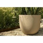 Flowerpot - ELHO - Sereh Round 47 - Beige - Ø 47 x H 40 cm - 100% recycled - Image 5