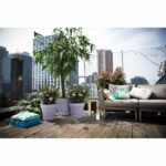 Flower pot - Elho - Loft Urban Round - Purple - L 29 x W 28.5 x H 26 cm - Outdoor - 100% recycled - Image 4