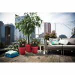 Flower pot - Elho - Loft Urban Round - Red - L 29 x W 28.5 x H 26 cm - Outdoor - 100% recycled - Image 4