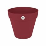 Flower pot - Elho - Loft Urban Round - Wheels 40 - Red - L 39 x W 38.5 x H 35 cm - Outdoor - 100% recycled - Image 2