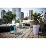 Flower pot - Elho - Loft Urban Round - Height 35 - Purple - L 34 x W 33.5 x H 45 cm - Outdoor - 100% recycled - Image 4