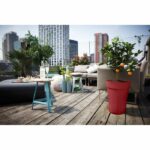 Flower pot - Elho - Loft Urban Round - Height 35 - Red - L 34 x W 33.5 x H 45 cm - Outdoor - 100% recycled - Image 4