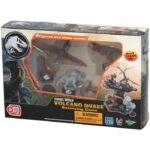 Balancing Game - EPOCH GAMES - Jurassic World Volcano Quake - Dinosaurs on Platform, Last One Standing Wins!