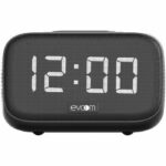 Speaker charger alarm clock - EVOOM - EV304618 - Black with wireless charging and integrated speaker - Image 2