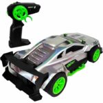 Remote Control Car - EXOST - Metal Chrome 1:14 - 15 km/h - 31 -5 cm - silver and green - from 5 years old - Image 3