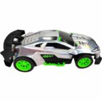 Remote Control Car - EXOST - Metal Chrome 1:14 - 15 km/h - 31 -5 cm - silver and green - from 5 years old - Image 5