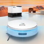 Connected Robot Vacuum Cleaner with Emptying Base - EZICLEAN All In One Z15 Pro - 10,000 Pa - 1.5 L - White - Image 4