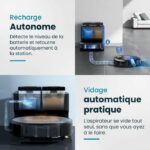 EZICLEAN All-in-one Z10 Plus Connected Robot Vacuum Cleaner with Emptying Base - 240 min - 6000pa - 180m² - 1.5L - Image 3