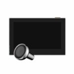 Connected peephole - EZVIZ - HP2 - 1080p - 2200mAh battery - 146° viewing angle - 4.3 inch screen