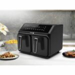 Airfryer 8L - FAGOR - Oil-free fryer 2 4L tanks - 2200W - 8 programs - Black - Image 4