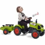 FALK Claas pedal tractor with trailer - Image 2
