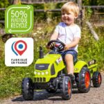 FALK Claas pedal tractor with trailer - Image 4