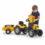 FALK SuperBuilder pedal tractor - opening hood and trailer - from 2 to 5 years – Bild 3