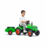 FALK - X Tractor Green Pedal Tractor w / Hood and Trailer Included – Bild 2