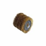 Large wire brush - 0.3mm brass wire - Ø60mm - L60mm – Bild 2