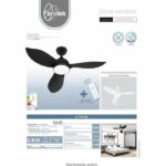 White corsica - Ø116cm 70W ceiling fan + LED lighting - Image 3