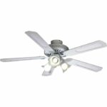 FARELEK - BALEARES Ø 132 cm - Reversible ceiling fan, 5 white blades / white canes + lighting