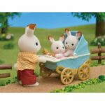 Sylvanian Families - 5432 - Chocolate Bunny Twins and Double Stroller - Furniture - Image 4