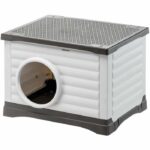 Niche - FERPLAST - PETVILLA 60 - 54 x 43 x 38.5 cm - White / Gray
