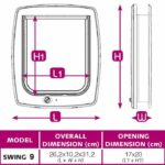 FERPLAST Chatiere Plastic Swing - 26.2 x 10.2 x 31.2 cm - White - For large cat and small dog – Bild 4