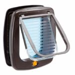 FERPLAST Chatiere Plastic Swing - 26.2 x 10.2 x 31.2 cm - Brown - For large cat and small dog - Image 2