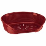 Basket - FERPLAST - SIESTA DELUXE 4 - Bordeaux - Oval - Interior - Non-slip