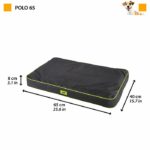 Dog cushion - Ferplast - Polo - Black - 65 x 40 x 8 cm - Waterproof and removable cover - Image 4