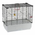 Canary cage - FERPLAST - PIANO 4 - 59 x 33 x 55 cm - Black