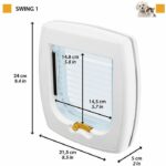 Cat flap - FERPLAST - Swing 1 - 21.5 x 5 x 24 cm - Gray - Image 5