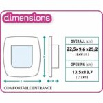 Cat flap - FERPLAST - Swing 5 - 22.5 x 16.2 x 25.2 cm - Gray - Image 2