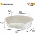 SIESTA DELUXE Basket Size 4 - 61.5*45*21.5 cm - Light Grey - FERPLAST - Image 2