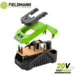 Charger - FIELDMANN - For 20V battery - Charges 2Ah in 60 min - Compatible with 2Ah, 4Ah - Image 3