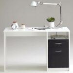 JACKSON Desk - White P/black decor - L123 x H76.5 x D50 cm - Made in Germany - Image 3