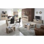 Coffee table - Melamine - Oak decor - L59 x H38 x D36 cm - Made in Germany - Image 3
