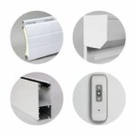FRANCE COMBI Aluminum roller shutter - H 1,4 x W 1 m - Electric radio control - White - Image 5