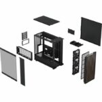 PC Case - FRACTAL DESIGN - North XL Charcoal Black TG Dark - FD-C-NOR1X-02 - E-ATX - Elegant wood and alloy design - Image 4