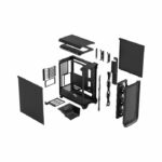 PC Case - FRACTAL DESIGN - Meshify 3 Solid - E-ATX (277 mm) - 3 fans - 20 Gbps USB Type C - Black - Image 4