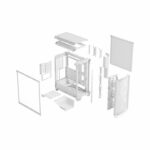 PC Case - FRACTAL DESIGN - Meshify 3 TG - E-ATX (277 mm) - 3 fans - 20 Gbps USB Type C - White - Image 4
