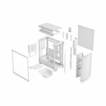 PC Case - FRACTAL DESIGN - Meshify 3 Ambience Pro RGB - E-ATX (277 mm) - 3 fans - 20 Gbps USB Type C - White - Image 4