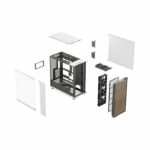 PC case - FRACTAL DESIGN - North XL RC Chalk White TG - White - ATX - USB 3.1 Gen 2 Type-C - 2xUSB 3.0 - Image 6