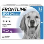 FRONTLINE 3 SPOT ON Antiparasitic Pipettes for Dogs - 20-40 kg - Fleas, ticks, lice