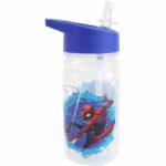 Tableware set - FUN HOUSE - SPIDERMAN - Glass, plate Ø22 cm and Ø16 cm, cutlery, water bottle and snack box - Image 4