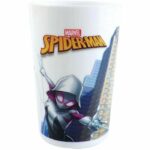 Tableware set - FUN HOUSE - SPIDERMAN - Glass, plate Ø22 cm and Ø16 cm, cutlery, water bottle and snack box - Image 6