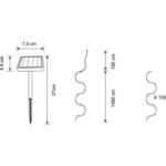 GALIX G4430 solar garland - 150 Warm White MicroLEDs - 16.4m – Bild 3