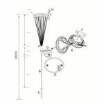 GALIX G4435 solar light decoration - Bouquet shape - 8 LED - H69cm - Image 3