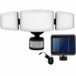 Highly illuminating 3-head solar spotlight with presence detector - 1000LM - GALIX - Image 2